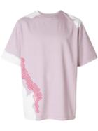 Damir Doma Bleached Effect T-shirt - Pink & Purple