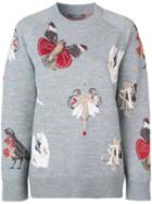 Alexander Mcqueen Gothic Fairytale Intarsia Jumper - Grey