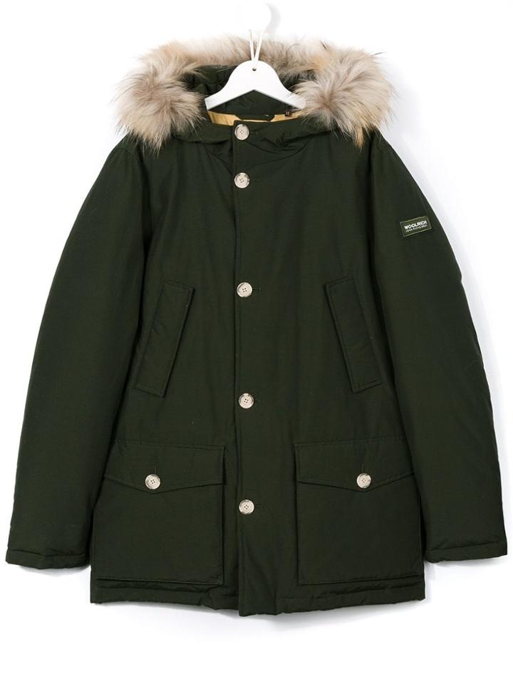 Woolrich Kids 'detachbl' Parka - Green