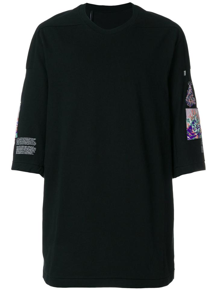 11 By Boris Bidjan Saberi Sleeve Patch T-shirt - Black