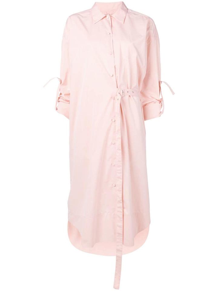 Maison Flaneur Shirt Midi Dress - Pink