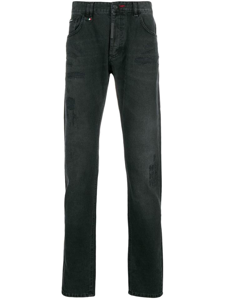 Philipp Plein Straight Cut Jeans - Black