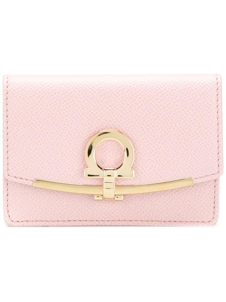 Salvatore Ferragamo Gancio Lock Wallet - Pink