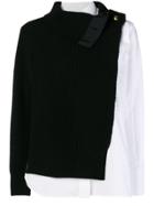 Sacai 'sweater-shirt' Sweater - Black