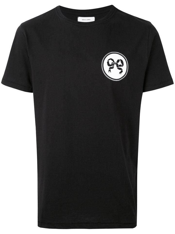 Soulland - Back Print T-shirt - Men - Cotton - M, Black, Cotton