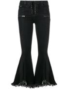 Jovonna Yoyo Lace-up Jeans - Black
