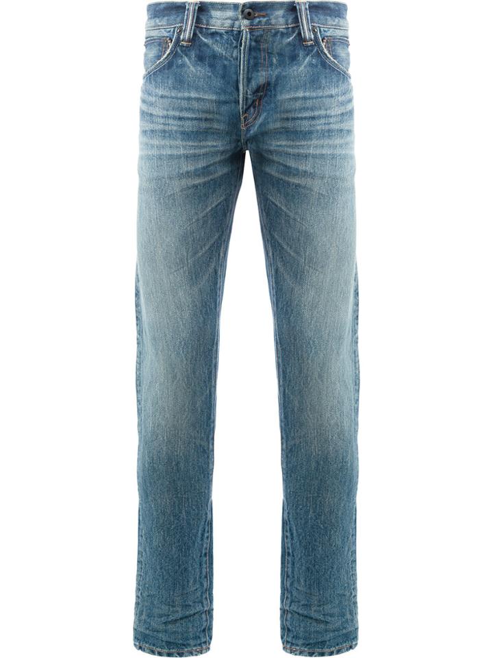 Mastercraft Union Fade Wash Skinny Jeans - Blue
