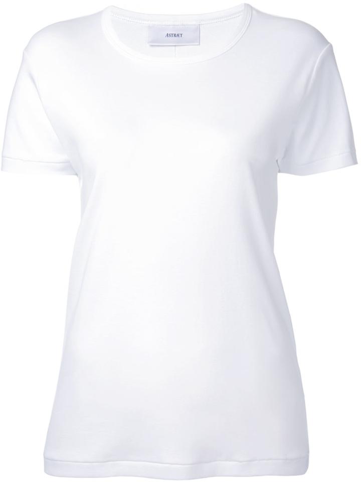 Astraet - Crew Neck T-shirt - Women - Cotton - One Size, Women's, White, Cotton