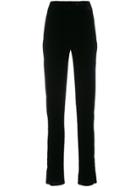 Saint Laurent High Waist Skinny Trousers - Black
