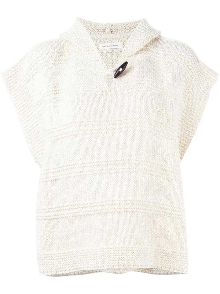 Isabel Marant Étoile 'flora' Hooded Sweater, Women's, Size: 40, Nude/neutrals, Cotton/alpaca/linen/flax