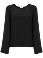 P.a.r.o.s.h. Off-shoulders Sheer Blouse - Red