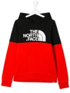 The North Face Kids Contrast Logo Hoohie - Black