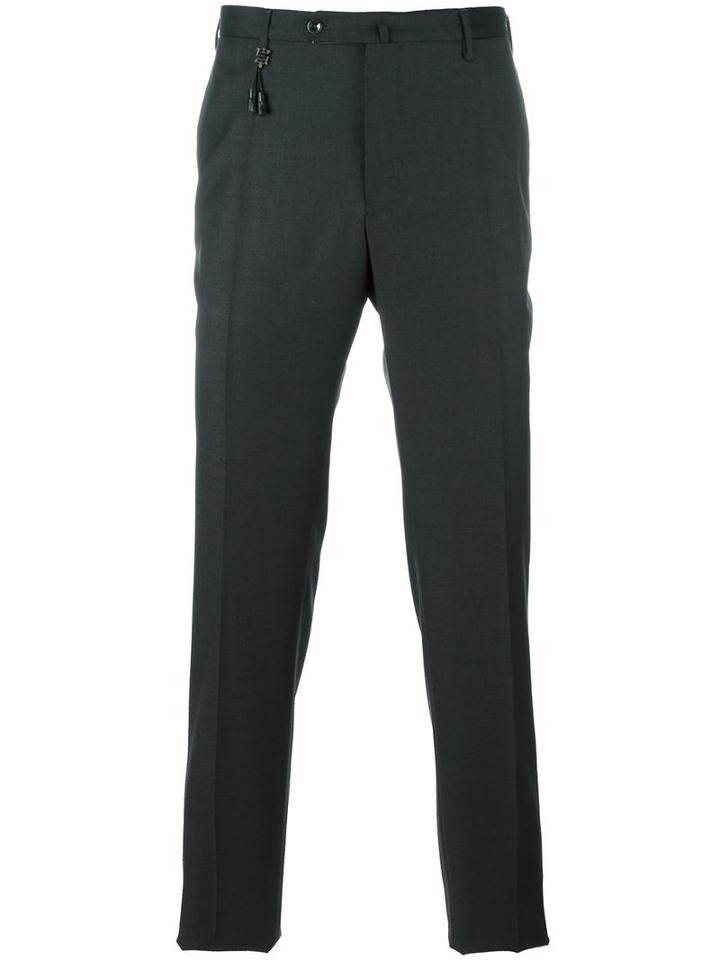 Incotex Slim Fit Trousers, Men's, Size: 54, Grey, Wool