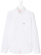 American Outfitters Kids Contrast Embroidered Shirt - White