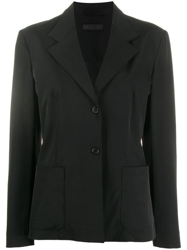 Prada Vintage Slim Buttoned Blazer - Black