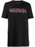 Philipp Plein Round Neck Statement T-shirt - Black
