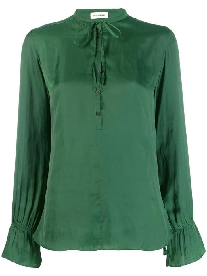 Zadig & Voltaire Tie-fastening Blouse - Green