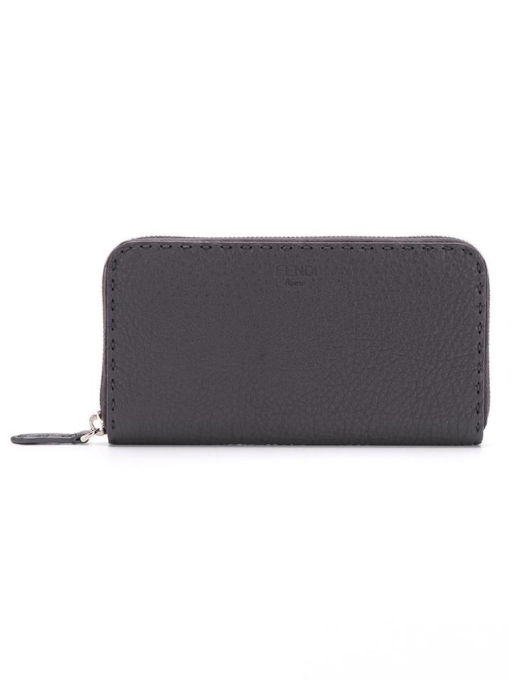 Fendi Zip Round Selleria - Grey