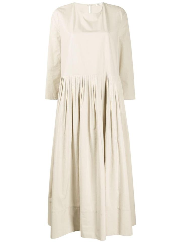 Apuntob Pleated Long Dress - Neutrals