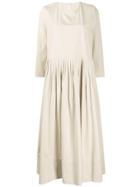 Apuntob Pleated Long Dress - Neutrals