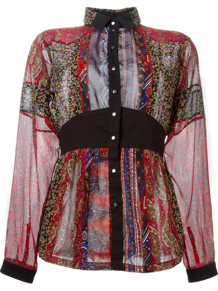Diesel 'c-ivy' Shirt, Women's, Size: Medium, Red, Polyester/cotton