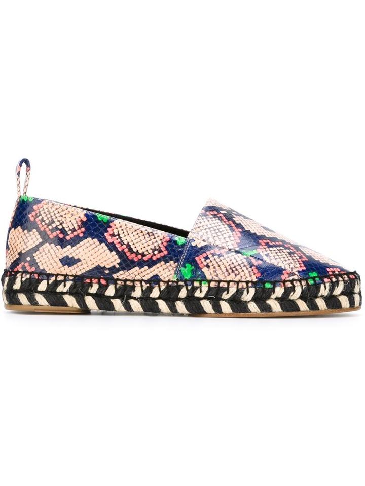 Proenza Schouler Snakeskin Effect Espadrilles