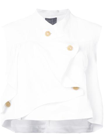 Roberta Furlanetto Sculpted Vest - White