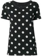 Yohji Yamamoto Large Polka-dot Knit T-shirt - Black