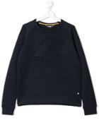 K Way Kids Teen Logo Sweatshirt - Blue