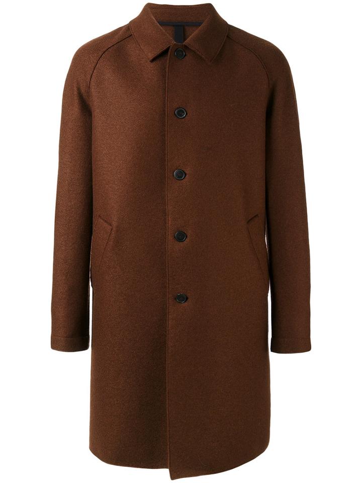 Harris Wharf London - Classic Midi Coat - Men - Virgin Wool - 52, Red, Virgin Wool