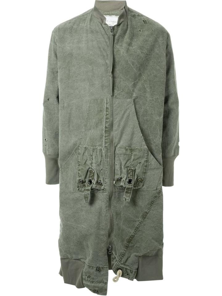 Greg Lauren Deconstructed Army Jacket, Men's, Size: 2, Green, Cotton