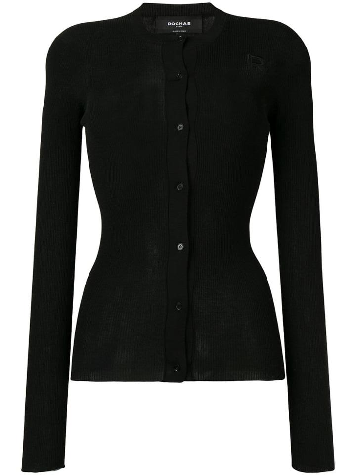 Rochas Button-up Cardigan - Black