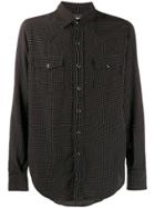 Saint Laurent Printed Western Shirt - Black