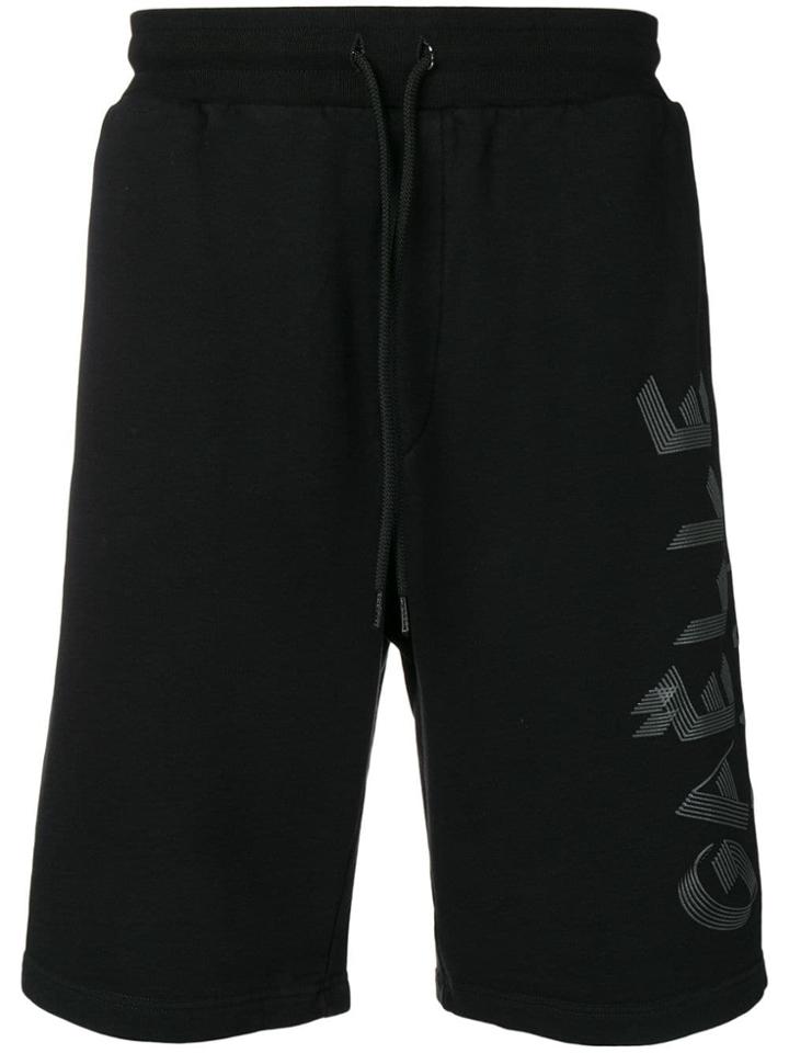 Gaelle Bonheur Long Logo Shorts - Black