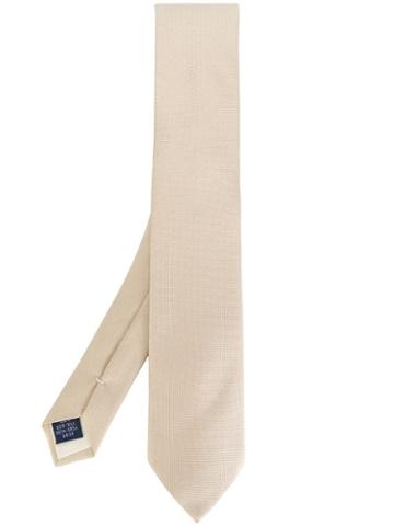 Fashion Clinic Timeless Classic Woven Tie - Neutrals