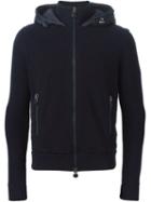 Moncler Padded Back Cardigan, Men's, Size: Medium, Blue, Feather Down/acrylic/wool