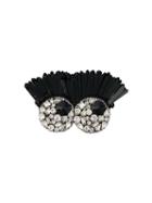 Anya Hindmarch Bag Brooch Jewel Girly Eyes In Black Sequins