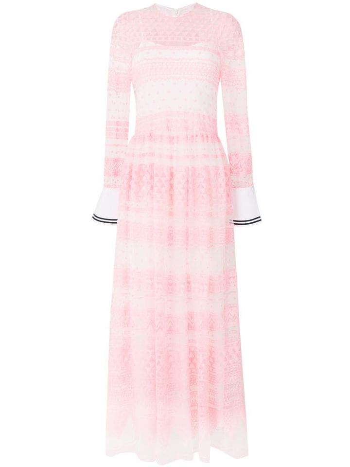 Philosophy Di Lorenzo Serafini Embroidered Flared Dress - Pink