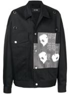 Raf Simons Photo Print Denim Jacket - Black