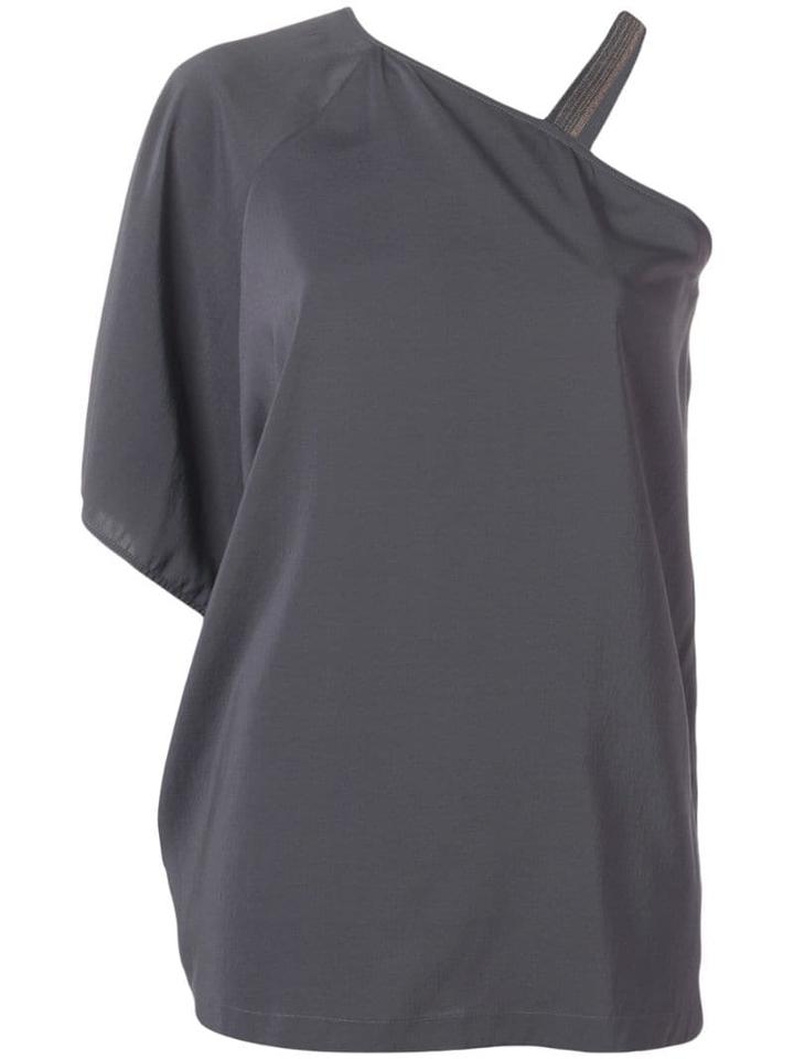 Brunello Cucinelli Off-the-shoulder Top - Grey