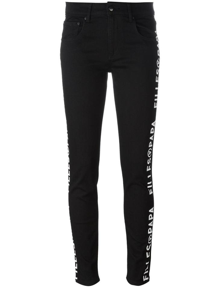 Filles A Papa Cruz Printed Track Pants - Black