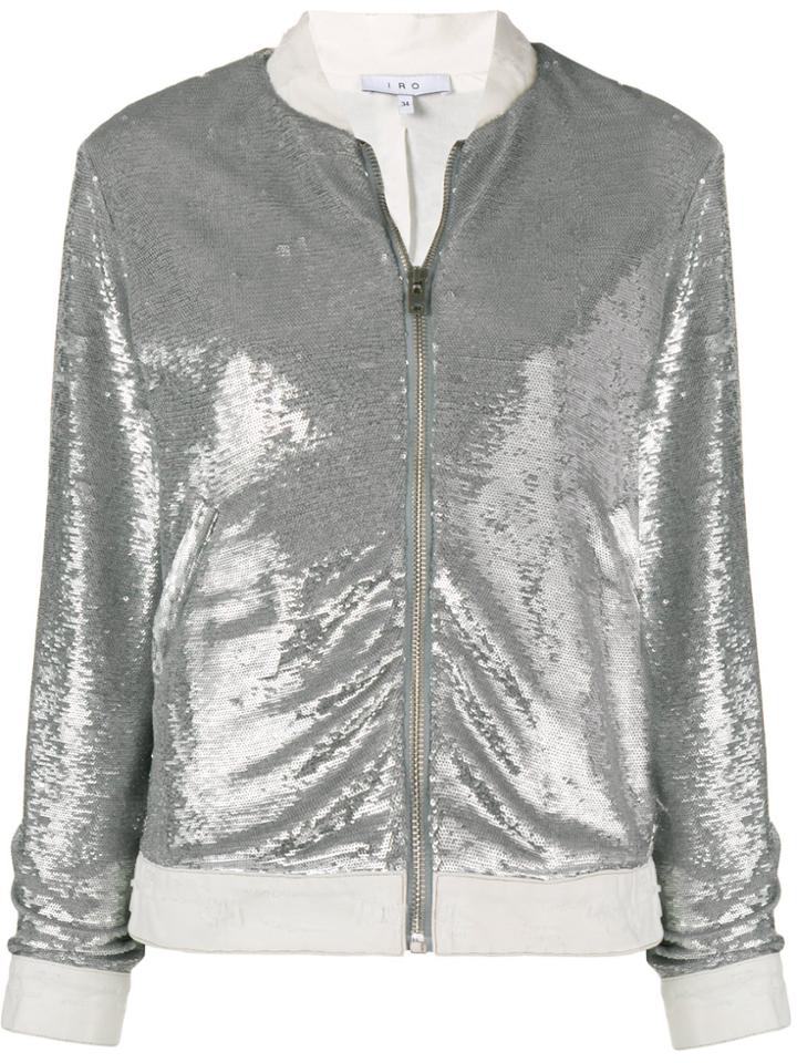 Iro Metallic Bomber Jacket