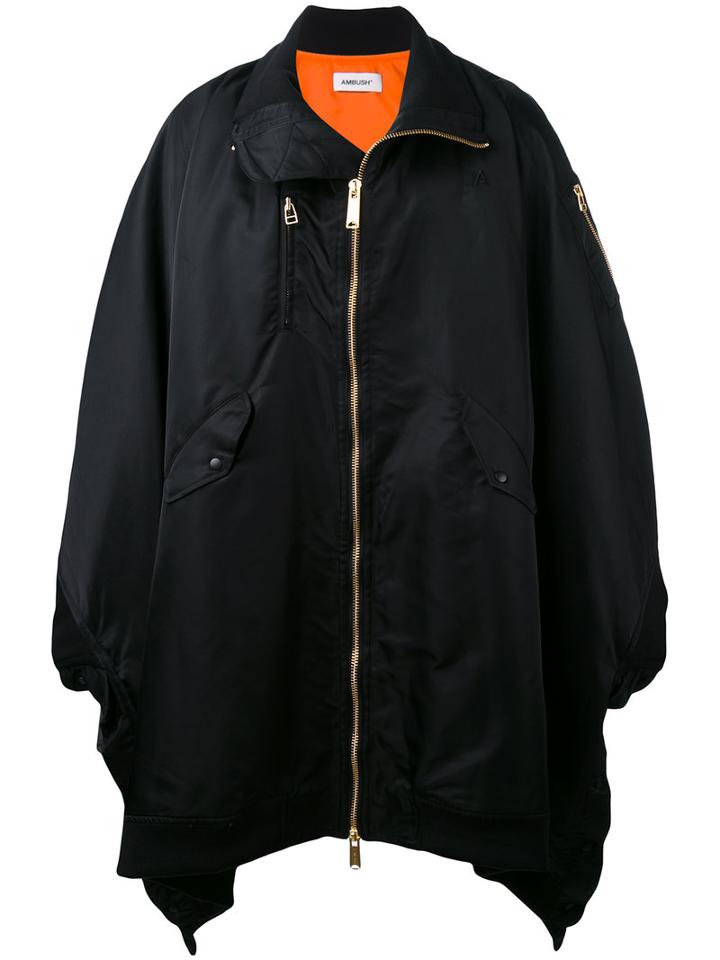Ambush - Ma1 Cape Coat - Men - Acrylic/nylon/polyester/wool - 2, Black, Acrylic/nylon/polyester/wool