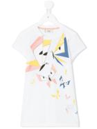 Fendi Kids - Geometric Butterfly Print T-shirt - Kids - Cotton - 4 Yrs, White