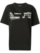 Misbhv Quote Print T-shirt - Black