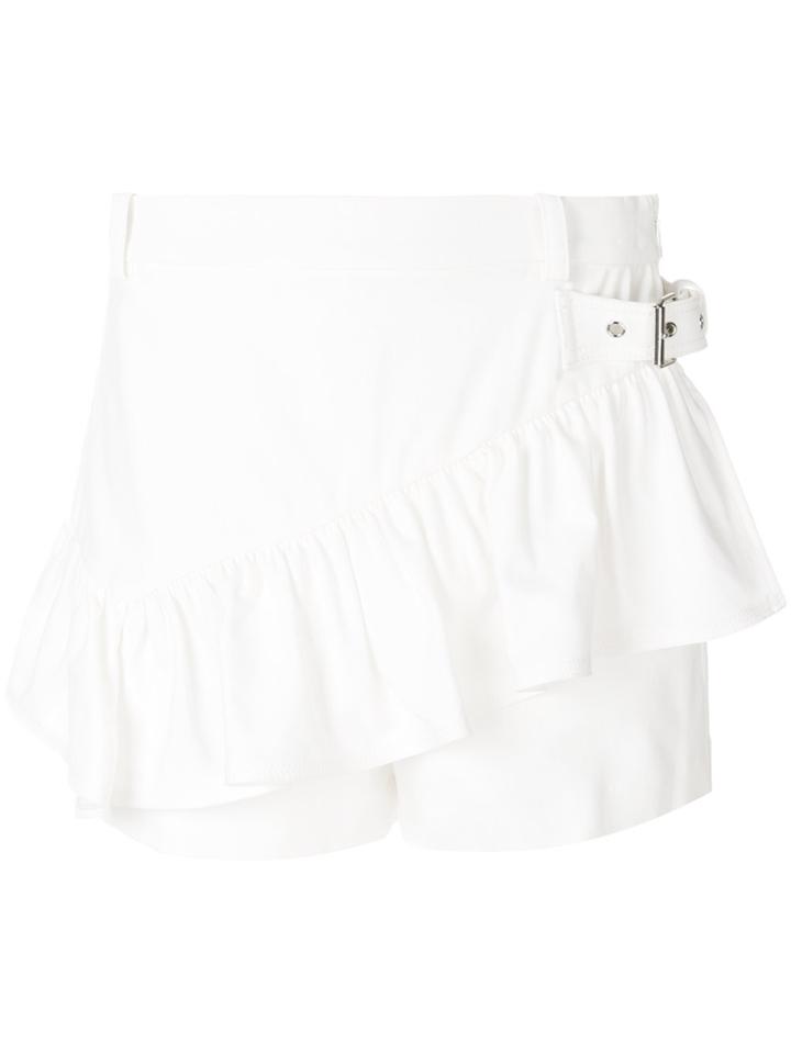 3.1 Phillip Lim Ruffled-apron Shorts - White