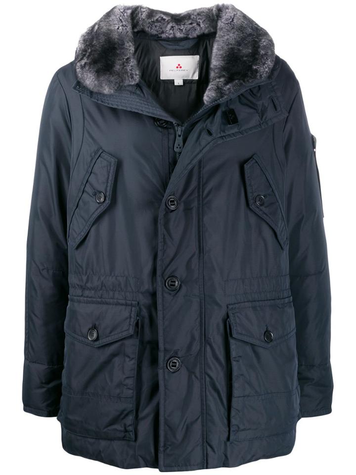 Peuterey Long-sleeve Padded Coat - Blue