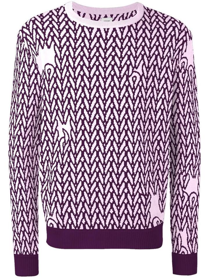 Opening Ceremony Umd X Opening Ceremony Jumper, Men's, Size: Medium, Pink/purple, Merino