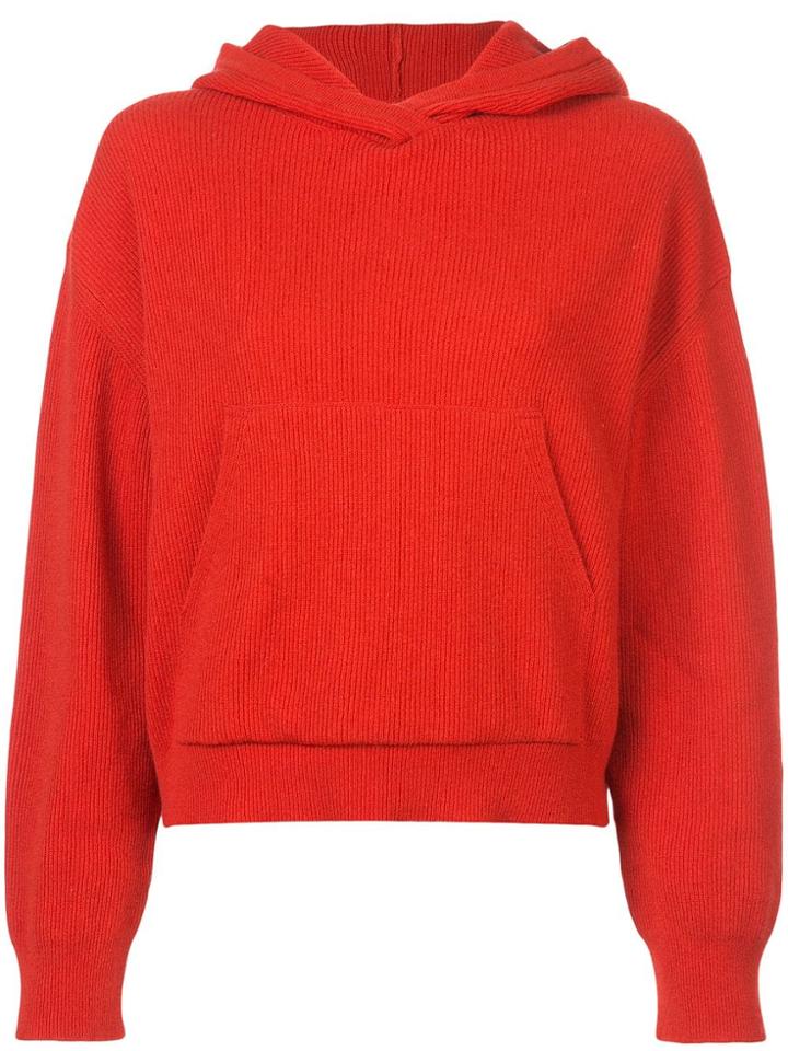 Nanushka Hooded Knit Jumper - Red