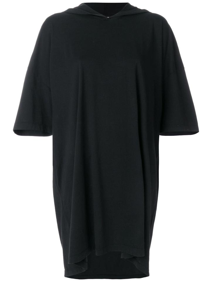 Faith Connexion Shortsleeved Oversized Hoodie - Black